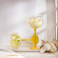 Kawaii Hand Painted Flower Glass Stemware