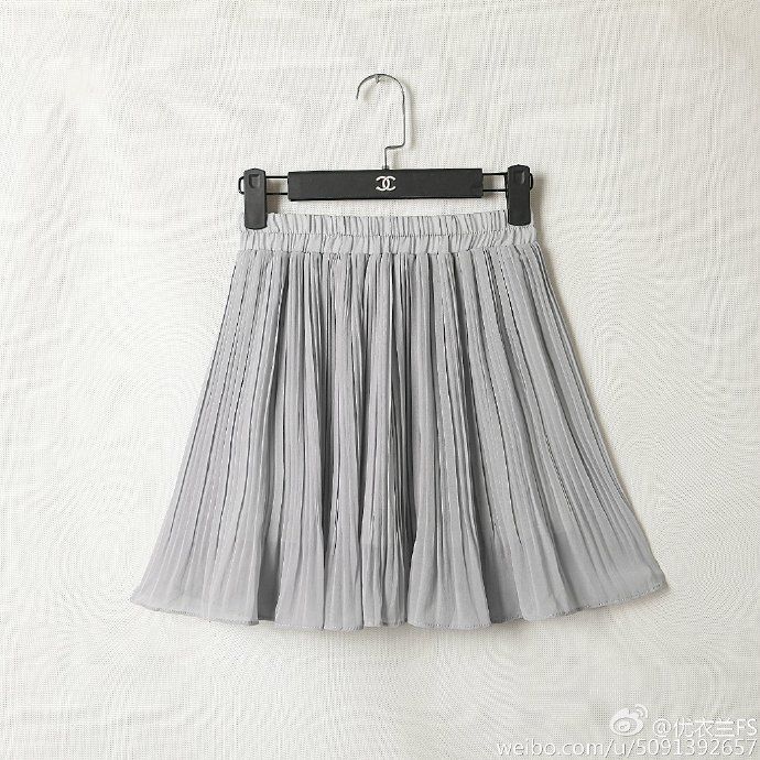 Kawaii Grey Chiffon Skirt
