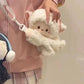 Plush Lamb Crossbody Bag