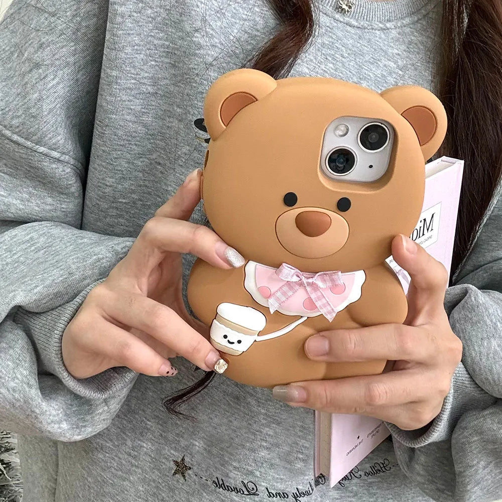 Kawaii Bear iPhone Case