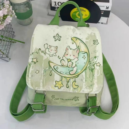 Green Moon Kitty Backpack