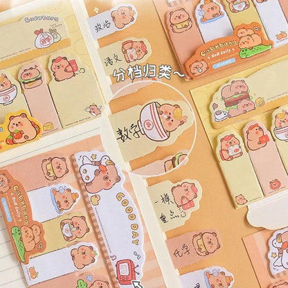 Cute Capybara Bookmark Sticky Notes