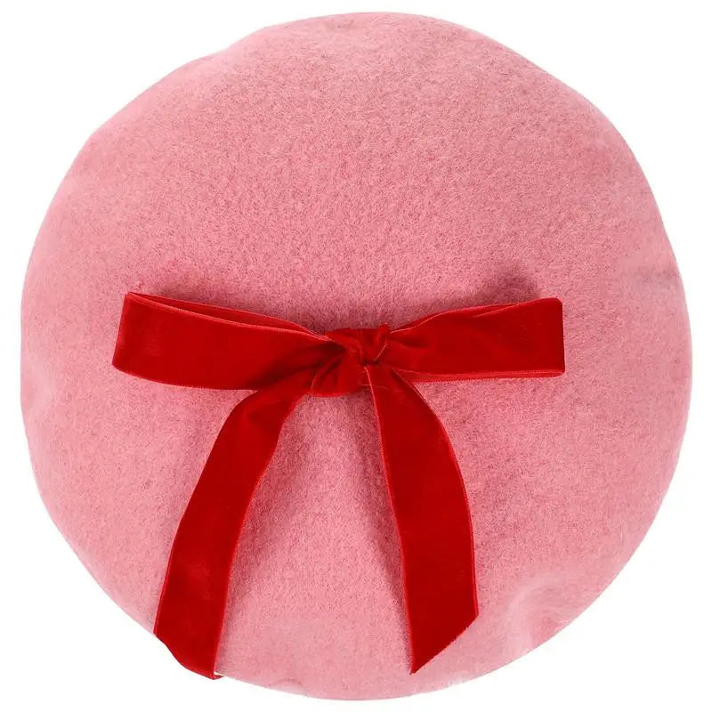 Kawaii Pink Strawberry Beret Hat