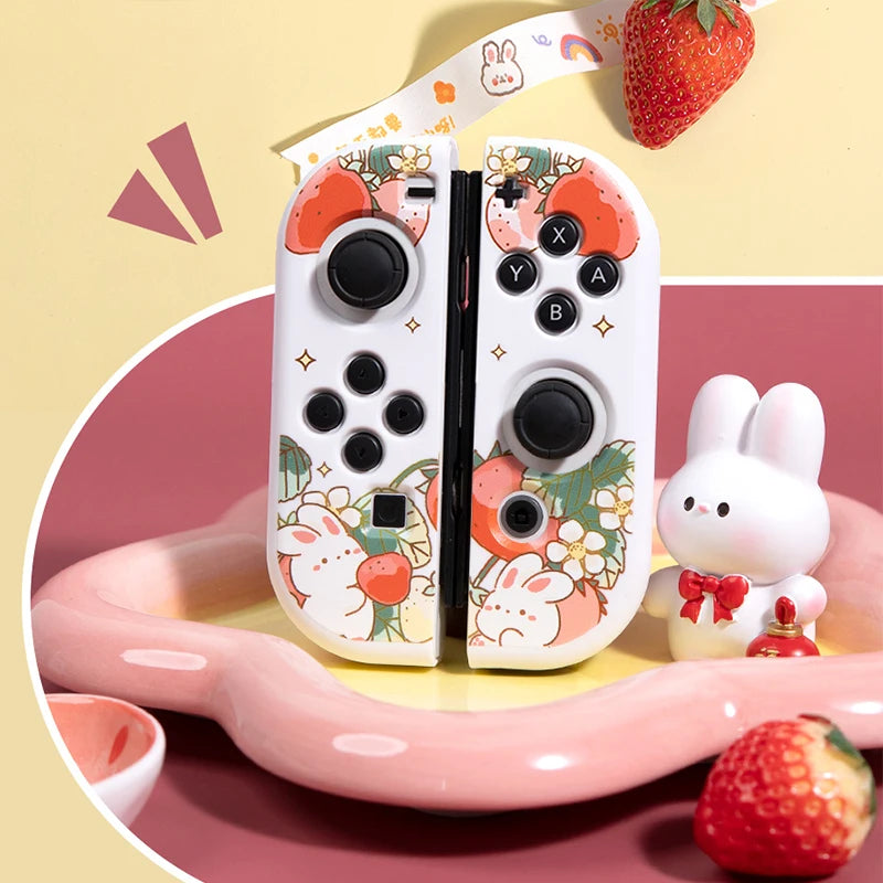 Strawberry Bunny Nintendo Switch Case