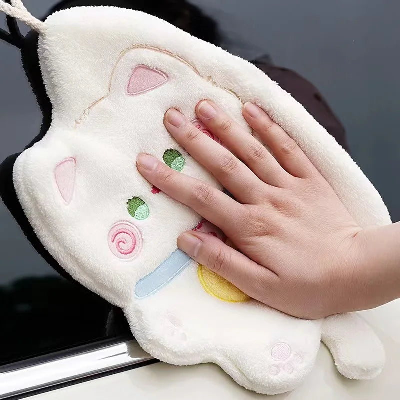 Cute Cat Hand Towels