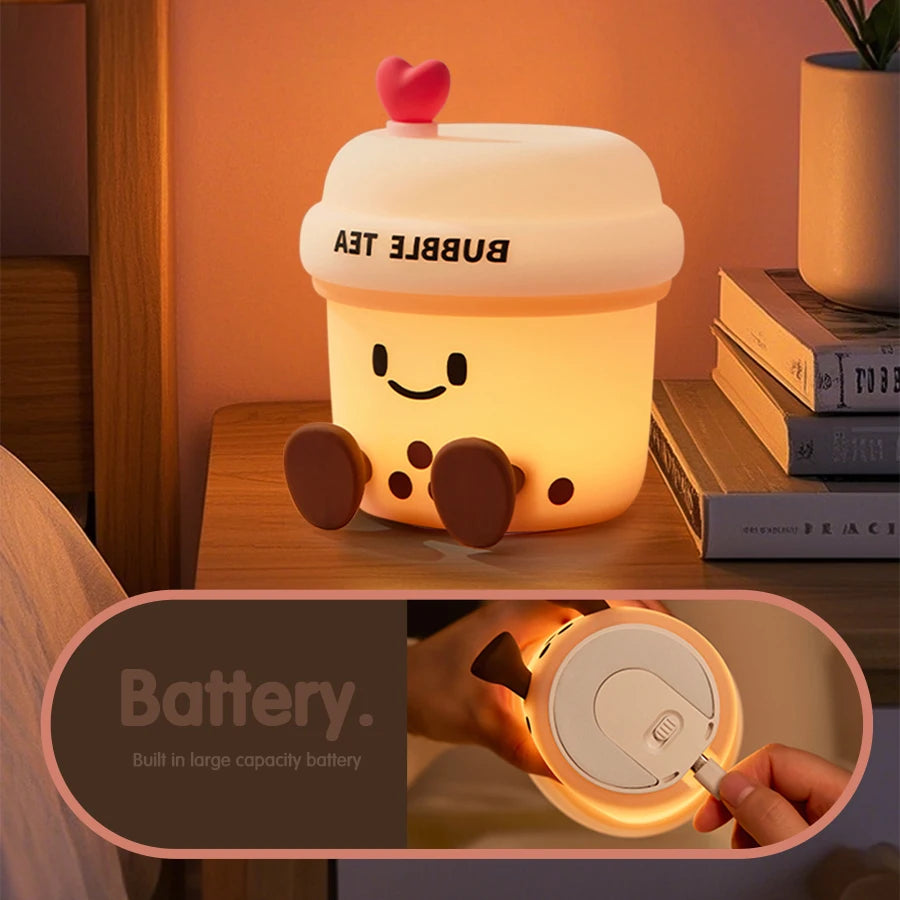Kawaii Bubble Tea Night Light