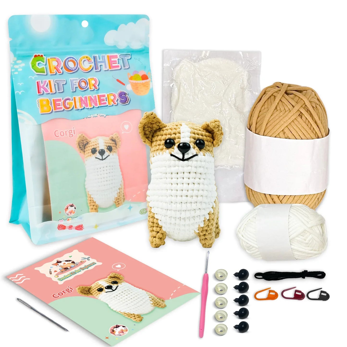 Corgi - Kawaii Crochet Kit For Beginners