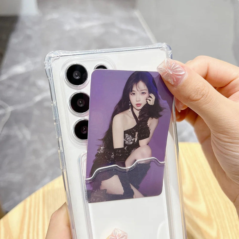 Cottage core cuties kawaii samsung phone case, clear version