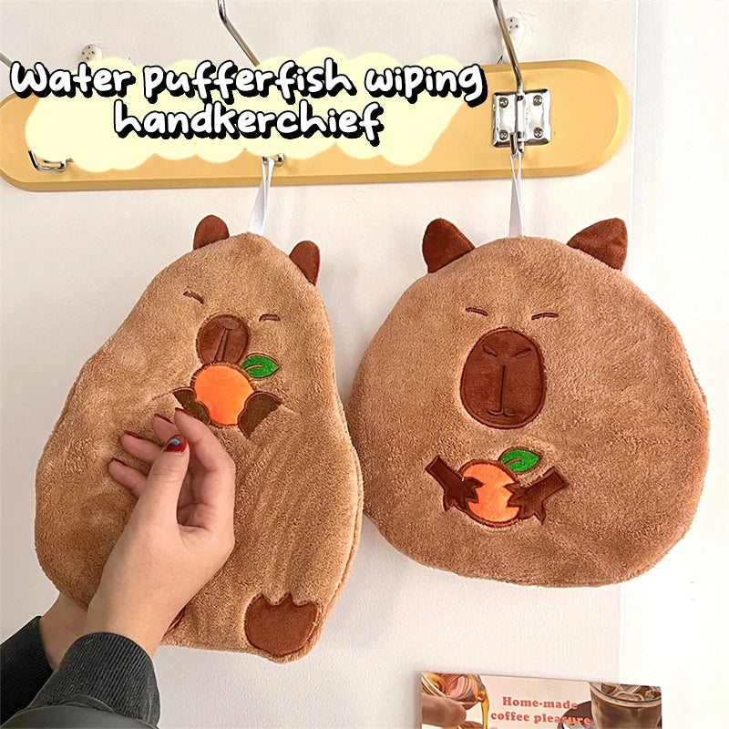 Cute Capybara Hand Towels