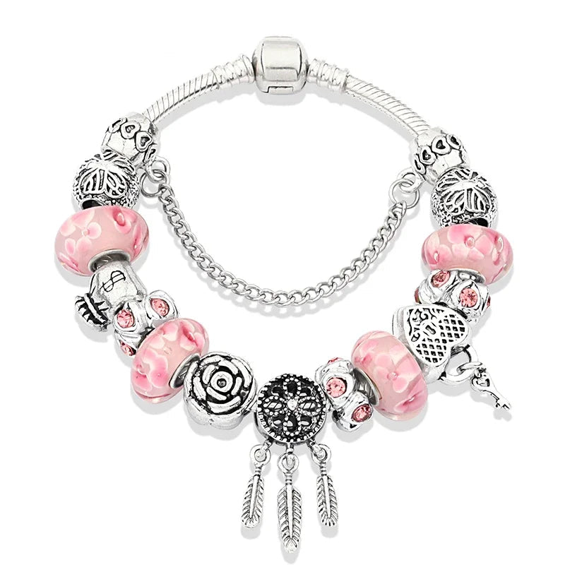 Kawaii Pink Charm Bracelets