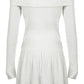 Cute Off Shoulder Long Sleeve Dress