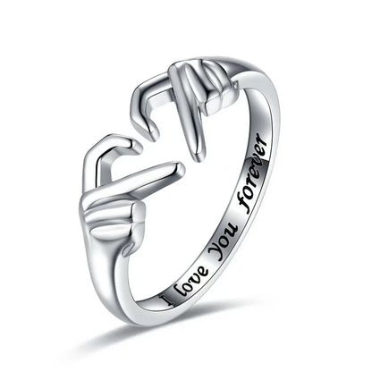 Kawaii Heart Hand Ring