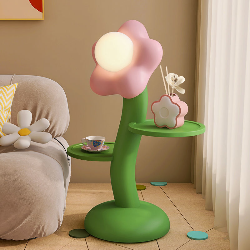Flower Floor Lamp Table