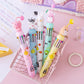 Kawaii 10 Colors Ballpoint Pens in a Basket