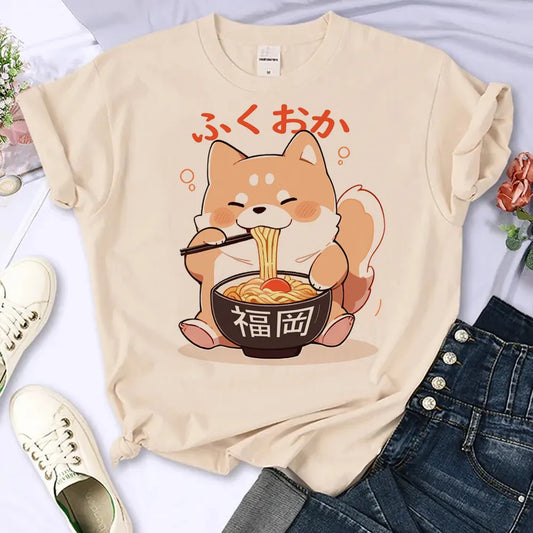 Kawaii Shiba Inu Ramen T-Shirt