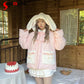 Kawaii Sweet Lolita Winter Coat in Pink