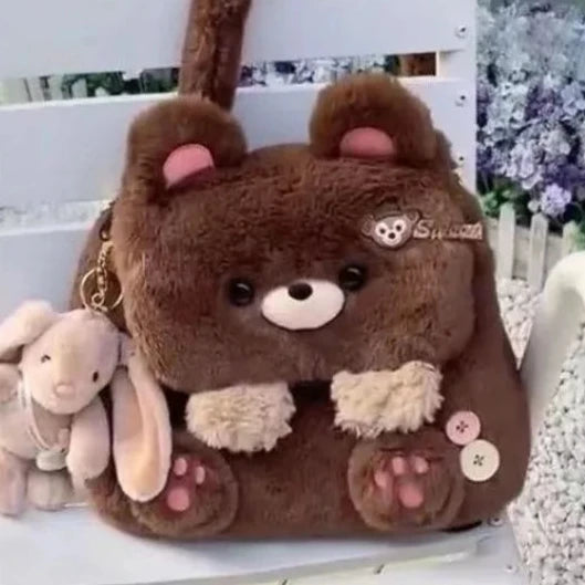 Kawaii Plush Teddy Bear Bag – Kore Kawaii