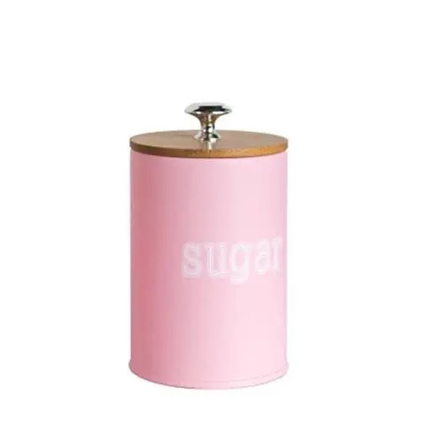 Pink Kitchen Storage Jar for Sugar