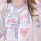 Kawaii Usagi Bow & Heart T-Shirt