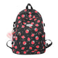 Strawberry Print Waterproof Backpack