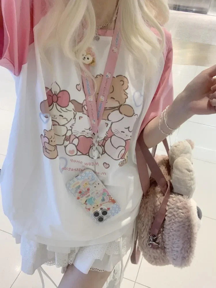 Kawaii Hearts Club Animals T-Shirt