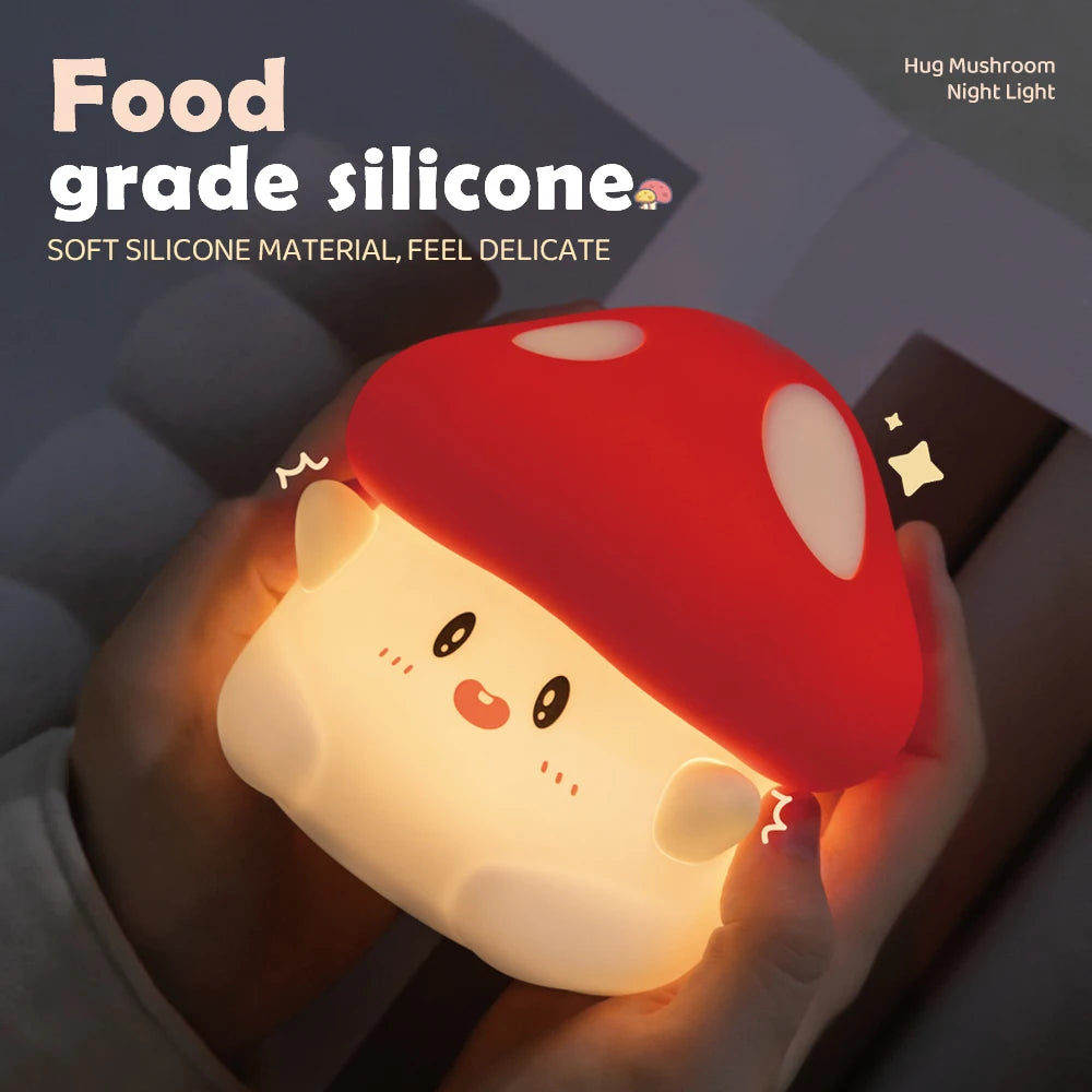 Kawaii Mushroom Night Light