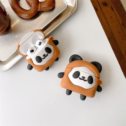 Kawaii Panda Bread Airpods Cases