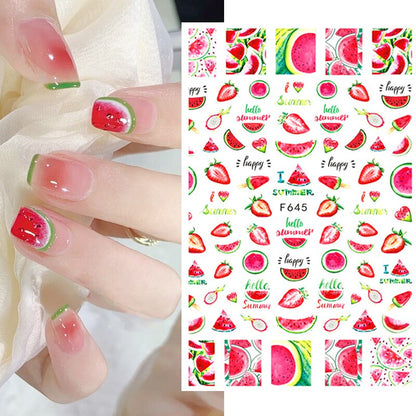 Kawaii Nail Art Fruit Decals