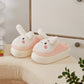 Kawaii White and Pink Plush Bunny Platform Slides