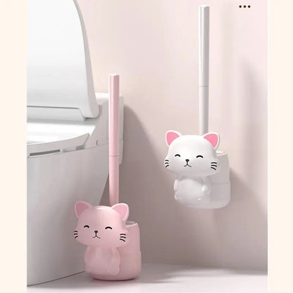 Cat toilet shop bowl brush holder