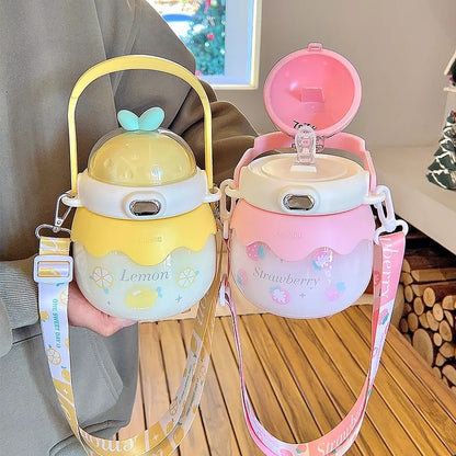 Kawaii Fruit Themed Water Bottles