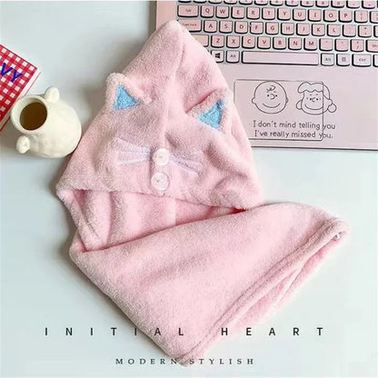 Cat Ears Hair Towel