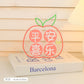 Kawaii Acrylic Apple Pen Holder