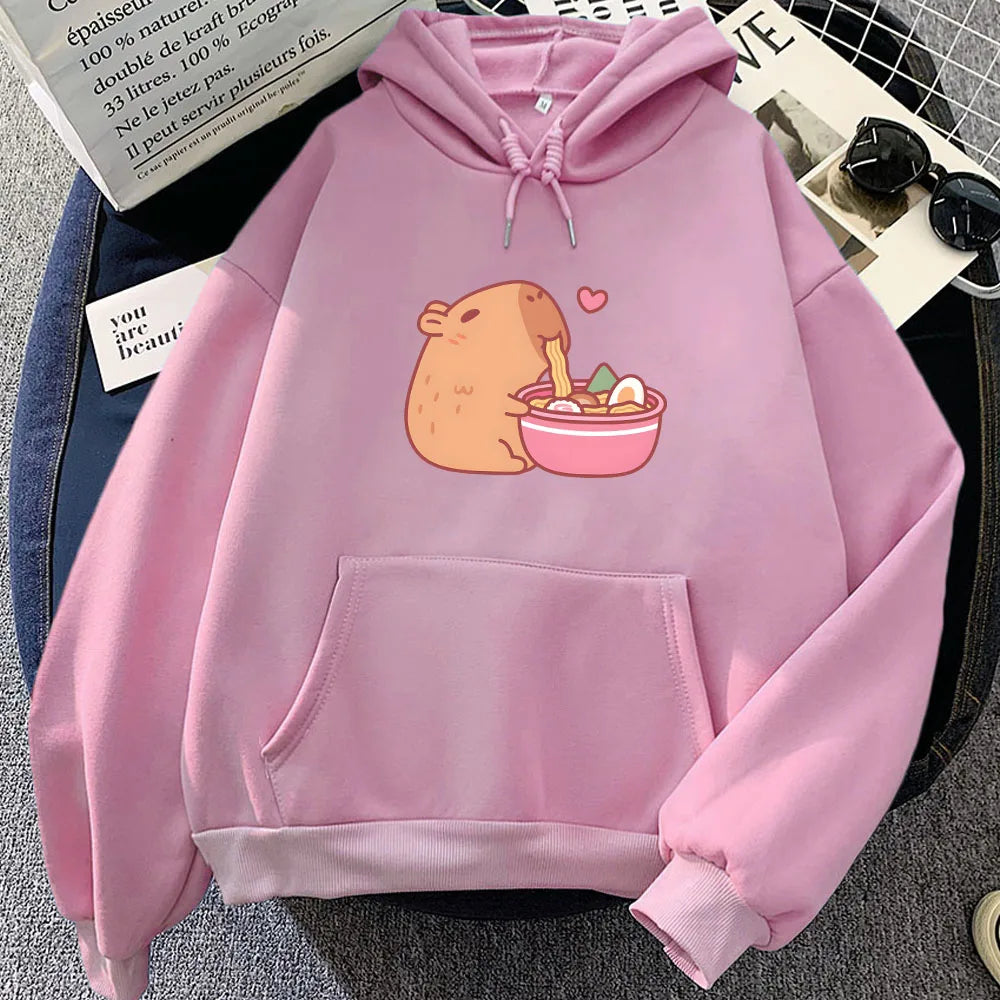 Kawaii Capybara Ramen Hoodie