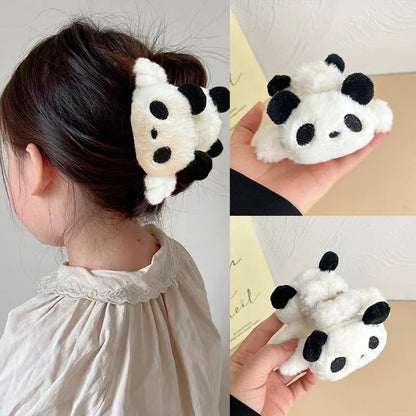Kawaii Plush Panda Hair Clip