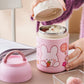 Kawaii Pink Bunny 3 Layer Thermos