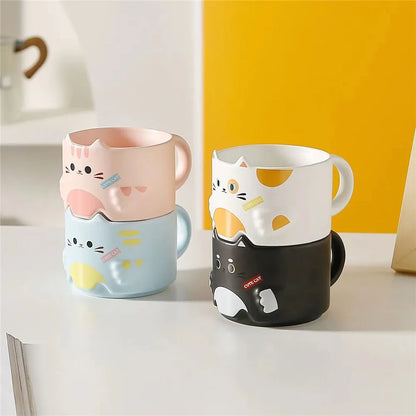 Stackable Cat & Bunny Mugs