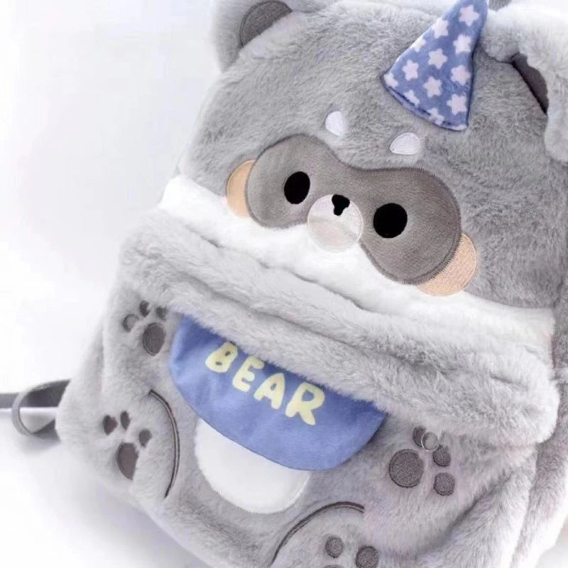 Cute Racoon Backpack Kawaii Raccoon Bear Backpack – Kore Kawaii
