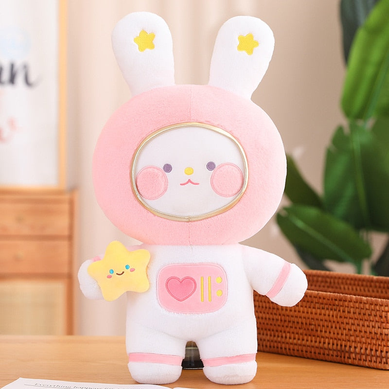 Kawaii Space Bunny Plushie in PInk