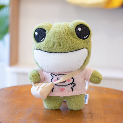 Kawaii Adventure Frog Plushie