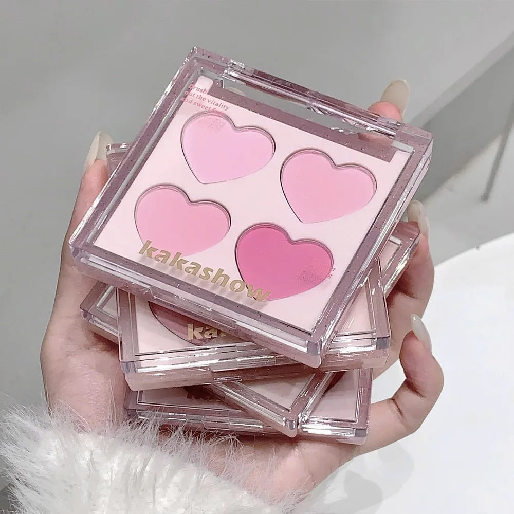 KAKASHOW Four-Color Heart Blush Palette