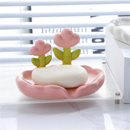 Cute Flowers Soap Dish