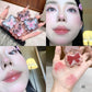 women displaying kawaii butterfly lip gloss on her lips. the shade 01