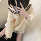 Kawaii Zip Up Sailor Collar Sweater