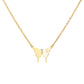 Butterfly Initial Letter Necklace