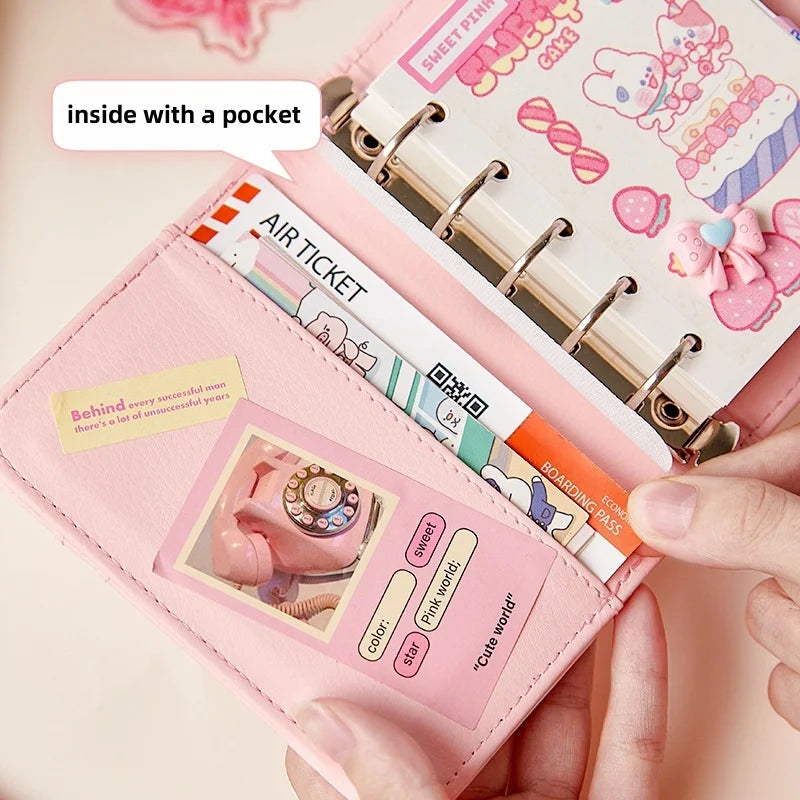 Peekaboo Heart Mini Ring Binder Album – Kore Kawaii