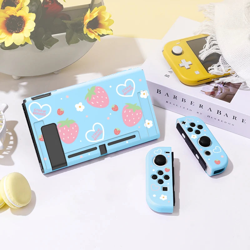 Strawberry Hearts Nintendo Switch Case