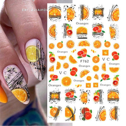 Kawaii Nail Art Fruit Decals