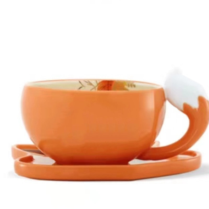 Kawaii Autumn Kitsune Mug