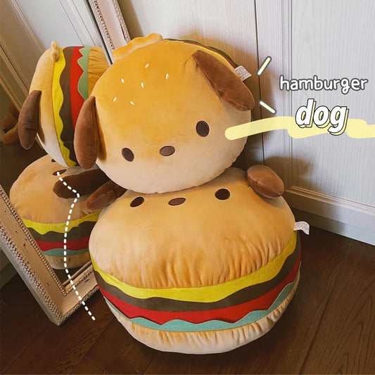 Yummy Hamburger Puppy Plushie
